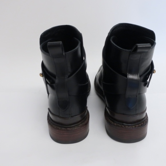 Rag & Bone Ankle Boots Driscoll Black Leather Sz36 - Picture 7 of 8